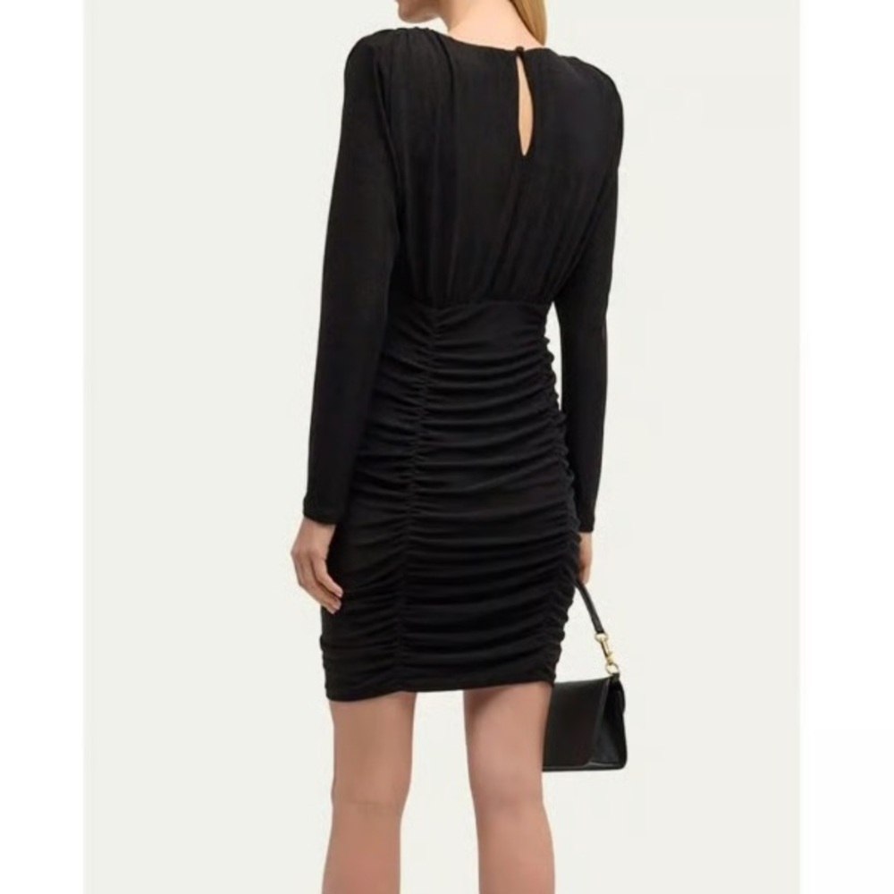 Veronica Beard Jeremiah Long-Sleeve Ruched Mini Dress - Picture 2 of 16